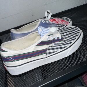 Vans New with Tags Plaid / Checkered Low Tops